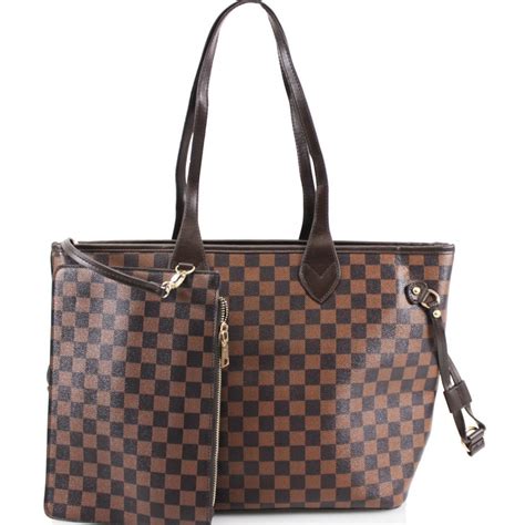 lv light brown bag|louis vuitton brown checkered bag.